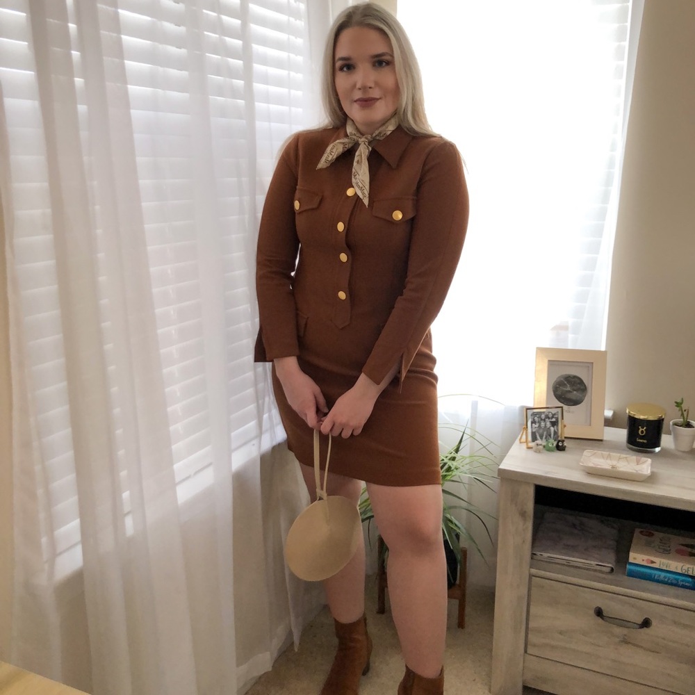 Bytimo Rust Blazer Mini Dress